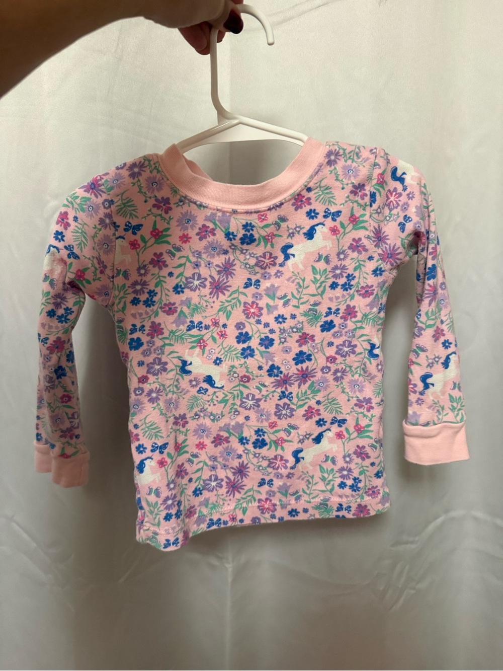 wonder nation Pink Floral & Bird Pajamas